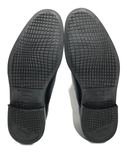 Salvatore Ferragamo（サルヴァトーレ フェラガモ）Salvatore Ferragamo (サルヴァトーレ フェラガモ) MESSICOモンクストラップシューズ ブラック サイズ:9の古着・服飾アイテム