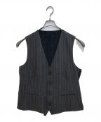 ETROエトロ）の古着「ペイズリーシルクジレ」｜グレー×ネイビー