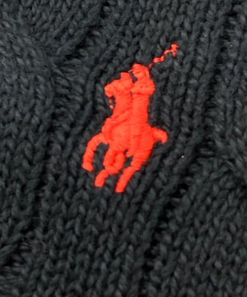 POLO RALPH LAUREN（ポロ・ラルフローレン）POLO RALPH LAUREN (ポロ・ラルフローレン) ケーブルタートルネックニット ネイビー サイズ:Ｓの古着・服飾アイテム
