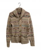 RRLダブルアールエル）の古着「フェアアイル柄ショールカラーカーディガン」｜ブラウン