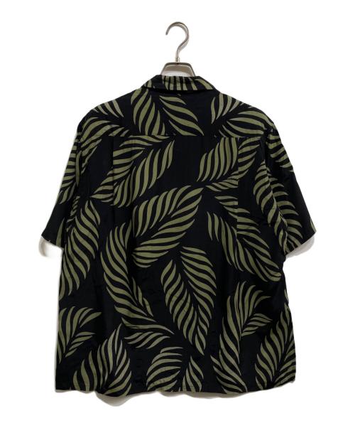 WACKO MARIA（ワコマリア）WACKO MARIA (ワコマリア) HAWAIIAN SHIRT LEAF ブラック×グリーン サイズ:Lの古着・服飾アイテム