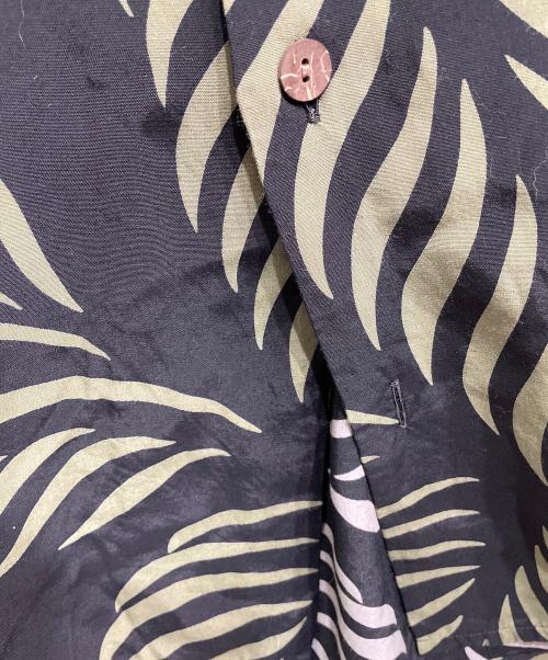 WACKO MARIA（ワコマリア）WACKO MARIA (ワコマリア) HAWAIIAN SHIRT LEAF ブラック×グリーン サイズ:Lの古着・服飾アイテム