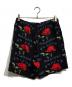 WACKO MARIA (ワコマリア) 薔薇柄ハーフパンツ ブラック サイズ:M：11000円