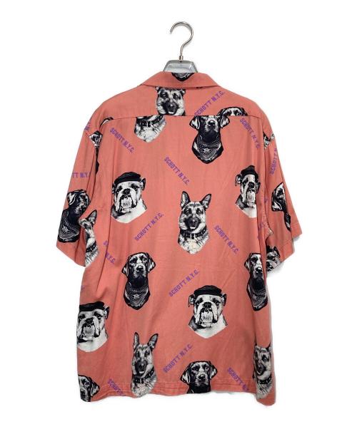 Schott（ショット）Schott (ショット) HAWAIIAN SHIRT DOG/782-3123010 ピンク サイズ:Sの古着・服飾アイテム