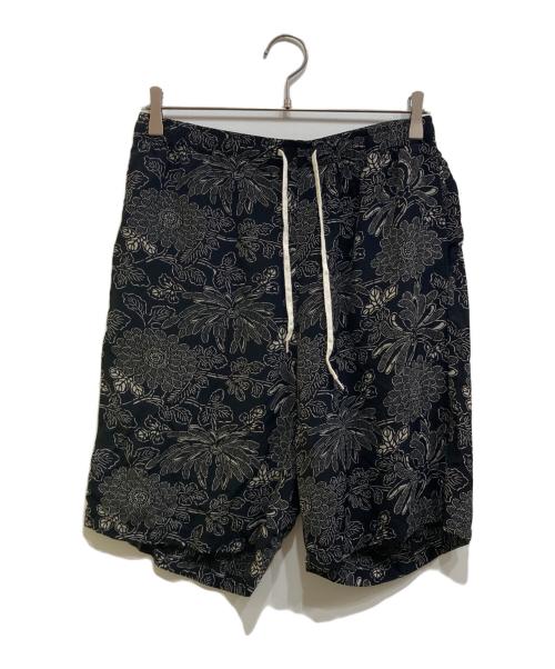 orSlow（オアスロウ）orSlow (オアスロウ) 総柄ハーフパンツ ブラック サイズ:2の古着・服飾アイテム