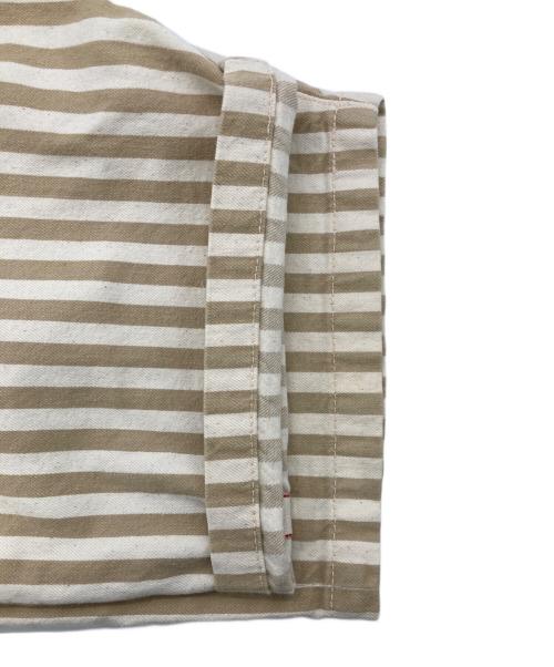 EVISU（エヴィス）EVISU (エビス) 2001 カモメプリントコットン ストライプ ショーツ ベージュ サイズ:38の古着・服飾アイテム