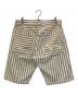 EVISU (エビス) 2001 カモメプリントコットン ストライプ ショーツ ベージュ サイズ:38：8000円