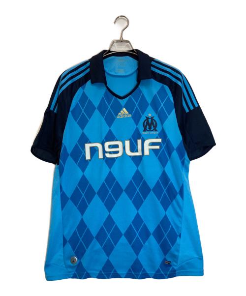 adidas（アディダス）adidas (アディダス) ゲームシャツ/ オリンピックマルセイユ 08/09 ユニフォーム ブルー サイズ:記載なしの古着・服飾アイテム