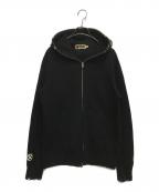 A BATHING APE×BOUNTY HUNTERア ベイシング エイプ×バウンティハンター）の古着「MAD SHARK FULL ZIP HOODIE」｜ブラック