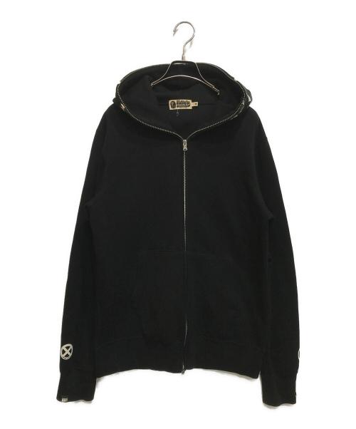 A BATHING APE（ア ベイシング エイプ）A BATHING APE (ア ベイシング エイプ) BOUNTY HUNTER (バウンティハンター) MAD SHARK FULL ZIP HOODIE ブラック サイズ:Mの古着・服飾アイテム