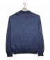 MAISON SPECIAL (メゾンスペシャル) Slub Yarn Mixed Bias Mesh Prime-Over Crew Neck Knit Pullover ネイビー サイズ:2：6000円
