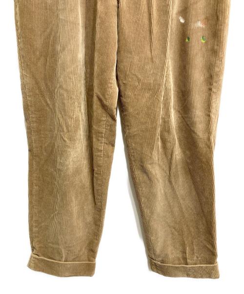 RED EAR（レッドイアー）RED EAR (レッドイアー) ペインテッドコーデュロイ トラウザーズ テーパードパンツ ベージュ サイズ:ＸＸＬの古着・服飾アイテム