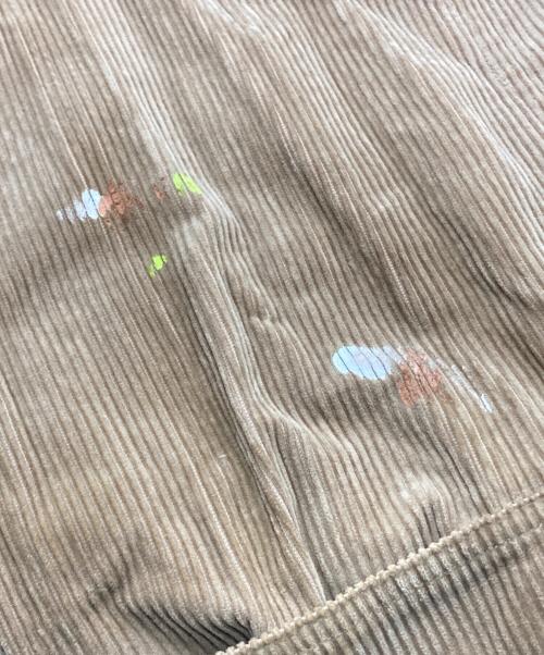 RED EAR（レッドイアー）RED EAR (レッドイアー) ペインテッドコーデュロイ カバーオールブルゾン ベージュ サイズ:XXLの古着・服飾アイテム