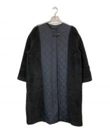 muller of yoshiokubo（ミュラーオブヨシオクボ）の古着「Quilting boa coat」｜ブラック