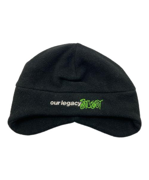 stussy（ステューシー）stussy (ステューシー) OUR LEGACY (アワーレガシー) FLEECE BEANIE ブラックの古着・服飾アイテム