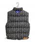 SUPPLIER (サプライヤー) MONOGRAM DENIM PUFFER VEST ブラック×グレー サイズ:Ｌ：6000円