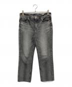 upper hightsアッパーハイツ）の古着「THE LIPSTICK ストレートデニムパンツ」｜グレー