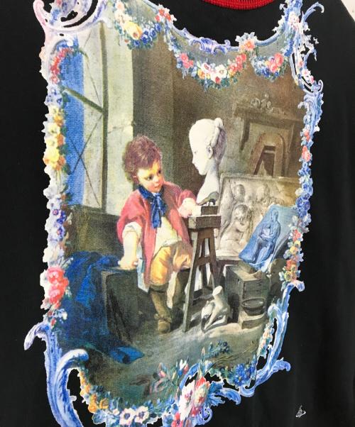 Vivienne Westwood man（ヴィヴィアン ウェストウッド マン）Vivienne Westwood man (ヴィヴィアン ウェストウッド マン) SCULPTURE BOY SWEATSHIRTS/129043 ブラック サイズ:44の古着・服飾アイテム