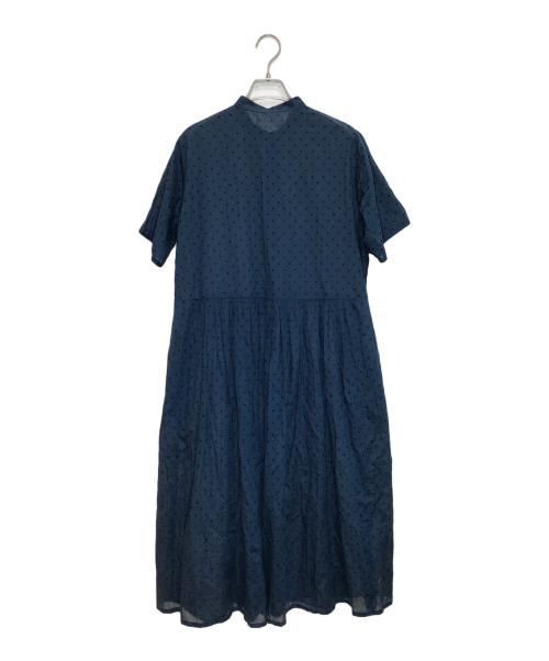SOIL（ソイル）SOIL (ソイル) ドットコットンワンピース ブルー サイズ:1の古着・服飾アイテム