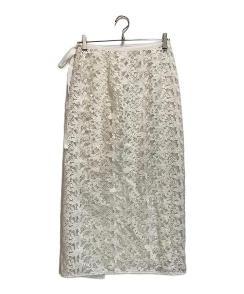 IENA（イエナ）IENA (イエナ) レースデザインスカート/24060900247010 ホワイト サイズ:Freeの古着・服飾アイテム