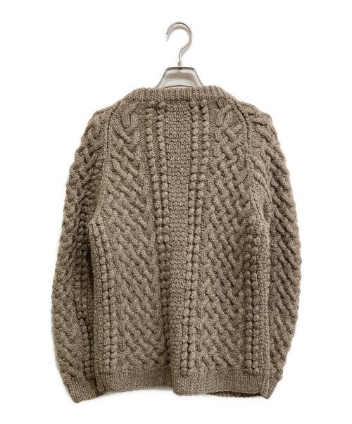 INVERALLAN（インバーアラン）INVERALLAN (インバーアラン) 4Aアランニットカーディガン ベージュ サイズ:-の古着・服飾アイテム