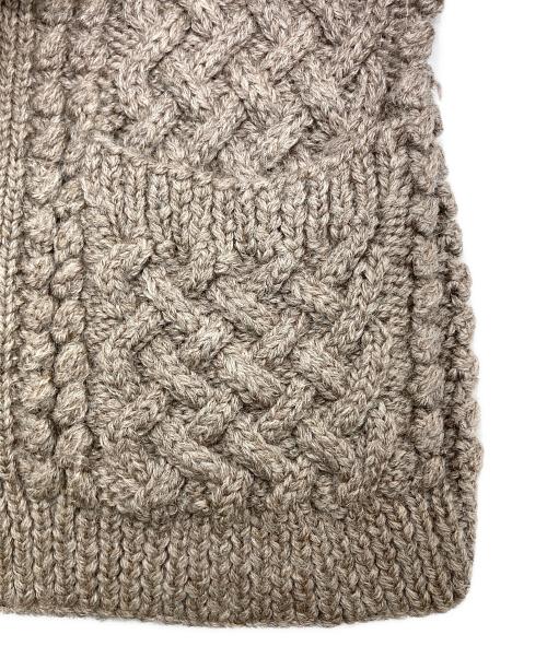 INVERALLAN（インバーアラン）INVERALLAN (インバーアラン) 4Aアランニットカーディガン ベージュ サイズ:-の古着・服飾アイテム