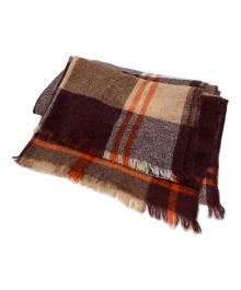 MACKINTOSH PHILOSOPHY（マッキントッシュ フィロソフィー）の古着「カシミヤストール」｜ブラウン×オレンジ