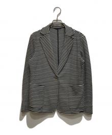 MACKINTOSH LONDON（マッキントッシュ ロンドン）の古着「コットンリンクスジャケット/G5E83-790-02」｜ホワイト×ネイビー