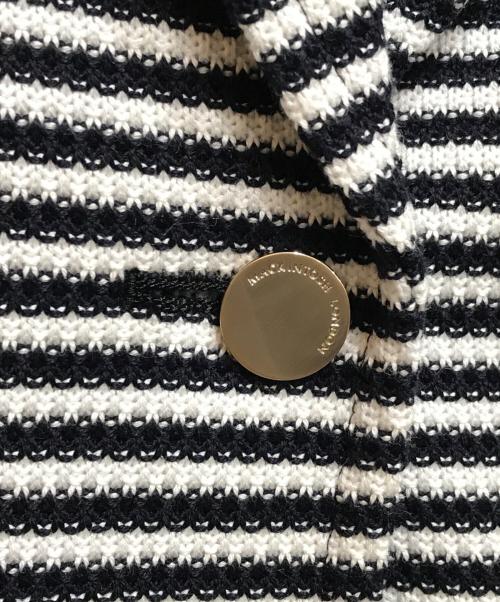 MACKINTOSH LONDON（マッキントッシュ ロンドン）MACKINTOSH LONDON (マッキントッシュ ロンドン) コットンリンクスジャケット/G5E83-790-02 ホワイト×ネイビー サイズ:40の古着・服飾アイテム