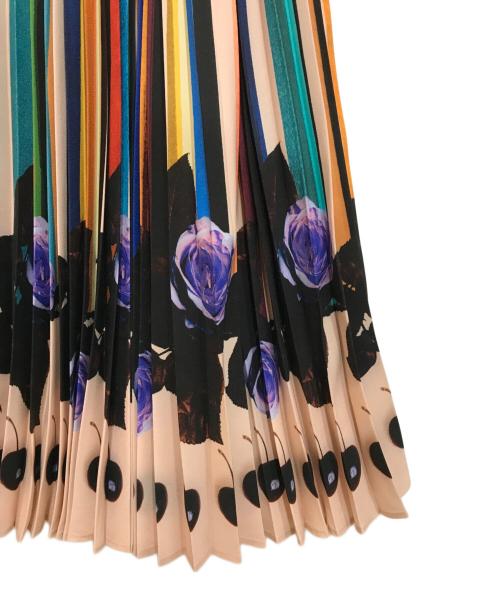 PAUL SMITH（ポールスミス）Paul Smith (ポールスミス) マルチストライププリーツスカート マルチカラー サイズ:40の古着・服飾アイテム