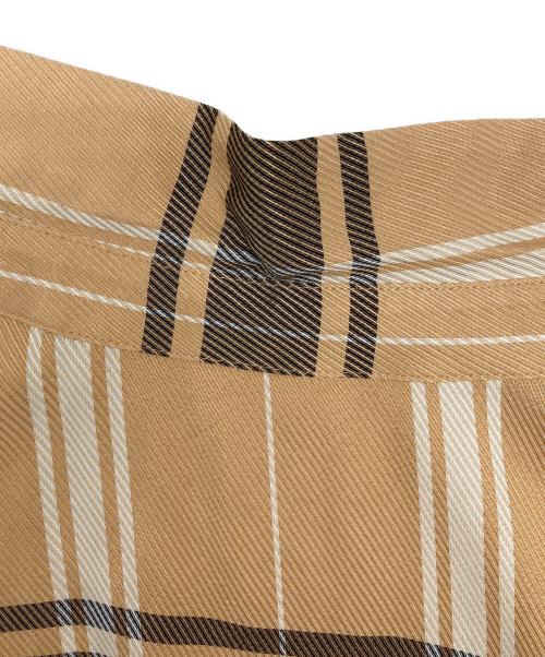 icB（アイシービー）icB (アイシービー) Check Kersey ワンピース ブラウン サイズ:42の古着・服飾アイテム