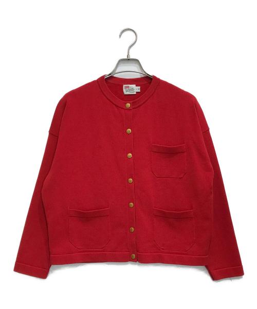 Traditional Weatherwear（トラディショナルウェザーウェア）Traditional Weatherwear (トラディショナルウェザーウェア) ARKLEY KNITカーディガン/L222SMKCD0203HF レッド サイズ:Ｓの古着・服飾アイテム