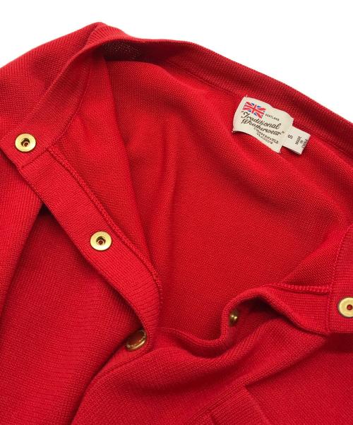 Traditional Weatherwear（トラディショナルウェザーウェア）Traditional Weatherwear (トラディショナルウェザーウェア) ARKLEY KNITカーディガン/L222SMKCD0203HF レッド サイズ:Ｓの古着・服飾アイテム