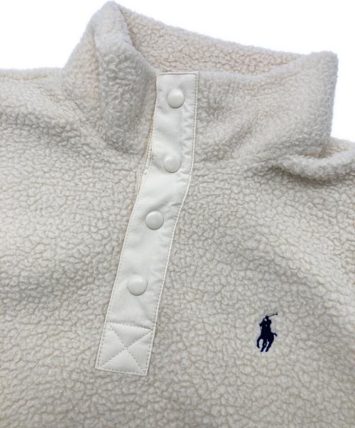 POLO RALPH LAUREN（ポロ・ラルフローレン）POLO RALPH LAUREN (ポロ・ラルフローレン) フリースアノラック アイボリー サイズ:Ｓの古着・服飾アイテム
