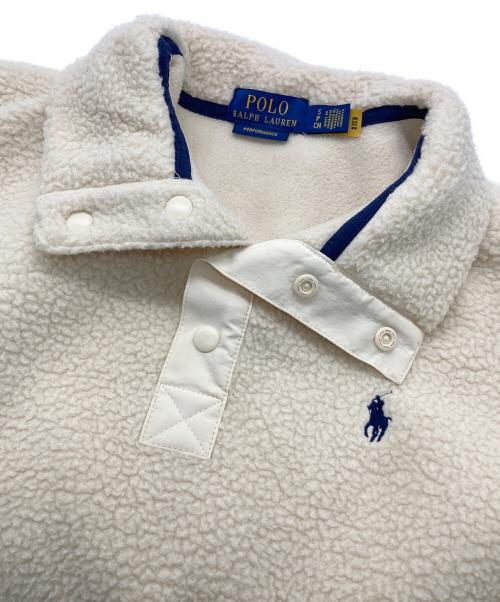 POLO RALPH LAUREN（ポロ・ラルフローレン）POLO RALPH LAUREN (ポロ・ラルフローレン) フリースアノラック アイボリー サイズ:Ｓの古着・服飾アイテム