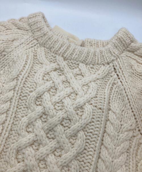 LEINWANDE（ラインヴァンド）LEINWANDE (ラインヴァンド) ハンドニットビッグシルエットカーディガン アイボリー サイズ:FREEの古着・服飾アイテム