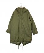 Spick and Spanスピックアンドスパン）の古着「撥水フーデッドダウンコート」｜オリーブ