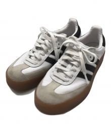 adidas（アディダス）の古着「ローカットスニーカー/SAMBAE」｜ホワイト×ブラック