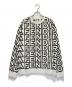FENDI（フェンディ）の古着「総柄クルーネックスウェット/FY3938 AM14」｜ホワイト×ブラック