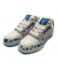 LOUIS VUITTON×草間彌生（ルイ ヴィトン×クサマヤヨイ）の古着「LV trainer low sneaker」｜ホワイト×ブルー