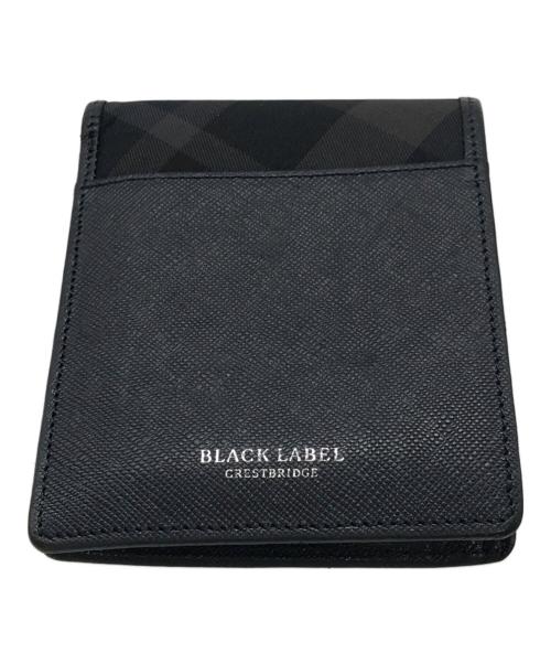 BLACK LABEL CRESTBRIDGE（ブラックレーベル クレストブリッジ）BLACK LABEL CRESTBRIDGE (ブラックレーベル クレストブリッジ) 2つ折り財布 ネイビーの古着・服飾アイテム