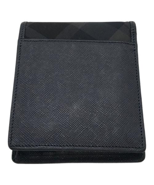 BLACK LABEL CRESTBRIDGE（ブラックレーベル クレストブリッジ）BLACK LABEL CRESTBRIDGE (ブラックレーベル クレストブリッジ) 2つ折り財布 ネイビーの古着・服飾アイテム