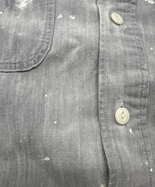 POLO RALPH LAUREN（ポロ・ラルフローレン）POLO RALPH LAUREN (ポロ・ラルフローレン) ペイントスプラッターシャツ グレー サイズ:Lの古着・服飾アイテム