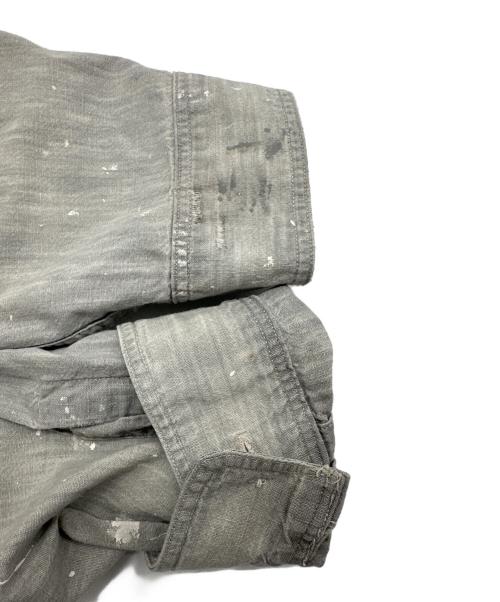 POLO RALPH LAUREN（ポロ・ラルフローレン）POLO RALPH LAUREN (ポロ・ラルフローレン) ペイントスプラッターシャツ グレー サイズ:Lの古着・服飾アイテム