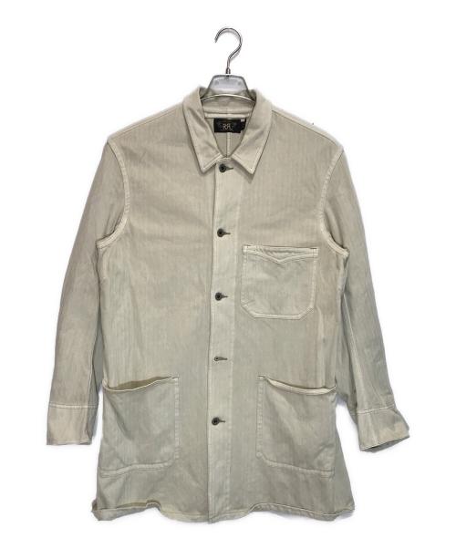 RRL（ダブルアールエル）RRL (ダブルアールエル) HERRING BONE CHORE JACKET/782929534001 ベージュ サイズ:Mの古着・服飾アイテム
