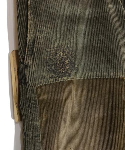 RRL（ダブルアールエル）RRL (ダブルアールエル) Green Field Straight-leg Patchwork Cotton-corduroy Pants/1519-01-29 カーキ サイズ:W32の古着・服飾アイテム