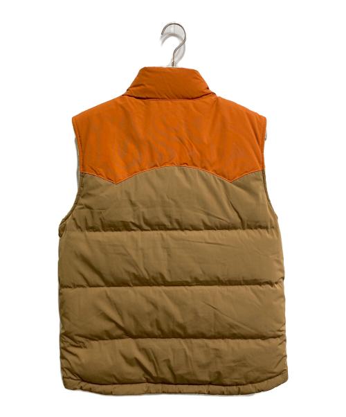 Patagonia（パタゴニア）Patagonia (パタゴニア) リバーシブル・ビビー・ダウン・ベスト ベージュ×オレンジ サイズ:下記参照の古着・服飾アイテム