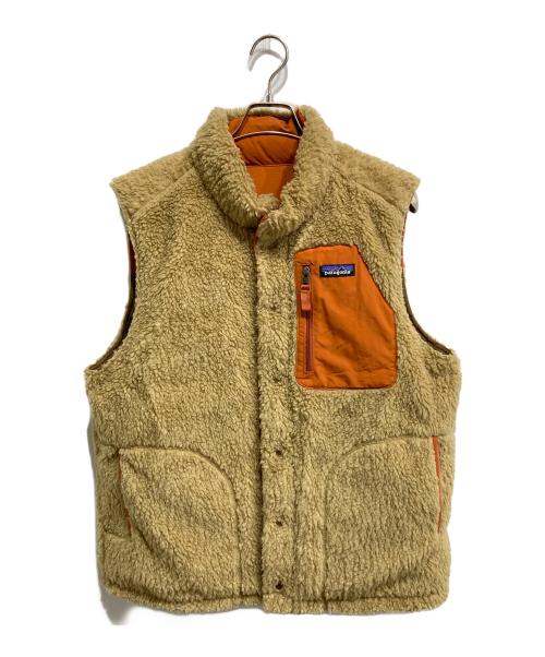 Patagonia（パタゴニア）Patagonia (パタゴニア) リバーシブル・ビビー・ダウン・ベスト ベージュ×オレンジ サイズ:下記参照の古着・服飾アイテム