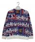Supreme (シュプリーム) scarf sweater ブルー×レッド サイズ:S：17000円
