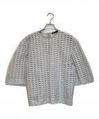 DRAWERドゥロワー）の古着「コットンエンブロイダリーブラウス/6521-299-0969」｜ブルー